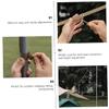 KOMBIUDA Multi-Functional Camping Rope Lightweight Lanyard for Outdoor Activities for Hanging Clothes Tarps Gear Windproof and Easy to Carry Khaki view 3