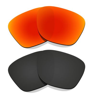 Littlebird4 1.5mm Polarized Lenses Replacement for Oakley Leffingwell OO9100 Sunglasses -MultiOptions (Black+Red)