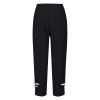 Striped Linen Pants Women Summer Women's Linen Cropped Wide Leg Pants Elastic Waist Casual Palazzo Trousers with Pockets White XX-Large view 3