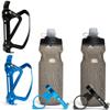 Bike Water Bottle Holder Combo (Black & Blue Cage) view 1
