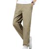 JEsilunmaMY Men's Relaxed Fit Casual Cargo Pants Elastic Waist Lightweight Lounge Pants Hiking Outdoor Joggers Cotton Pants (Khaki,X-Large) view 1