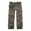 Casual Tactical Pants for Men Wash Cotton Ripstop Cargo Pants Outdoor Hiking Pants with Multi Pockets(No Belt) (Army Green2,34) view 1