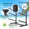 Danrelax Freestanding Kayak Storage Rack Weatherproof, Holds Kayaks up to 46'' Length and 36'' Width, Adjustable Height 28''-42'' for Indoor Use view 4
