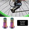 ECSiNG 2pcs Titanium Alloy Fixing Screws Bicycle Rear Derailleur Bolt Bicycle Derailleur Guide Wheel Fixing Screw for Road Bike Mountain Bike, Multicolor view 2
