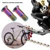 ECSiNG 2pcs Titanium Alloy Fixing Screws Bicycle Rear Derailleur Bolt Bicycle Derailleur Guide Wheel Fixing Screw for Road Bike Mountain Bike, Multicolor view 3