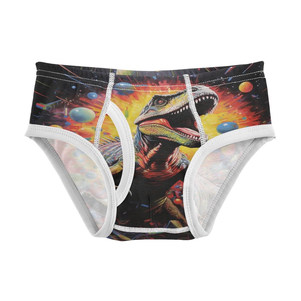 ALAZA Dinosaur 3D Boys' Briefs Soft Underwear Available in Sizes 6y Multicolor