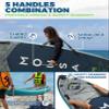 MOUSA 11'6''34&11'6''35" Extra Wide Inflatable Stand Up Paddle Board, Stable Long SUP for 2 People/Family, Shoulder Strap, 5 Handles, 100L Backpack, All-Round Sup Board, Removeable Fin view 4