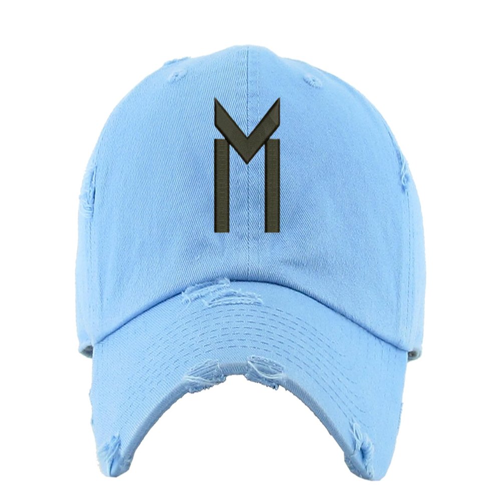 ALLNTRENDS Argentina Miami Hat M 10 Cap Sport Soccer Hats Embroidered Caps (Dad Hat, Black M, Light Blue)