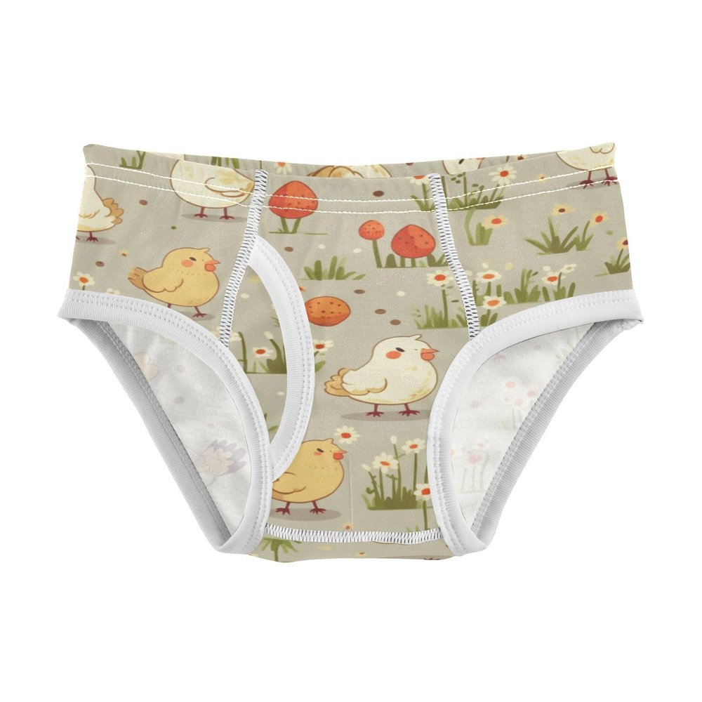 ALAZA Blossom Chicken Boys' Briefs Soft Underwear Available in Sizes 8y Multicolor
