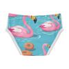 ALAZA Flamingo Water Blue Boys' Briefs Soft Underwear Available in Sizes 2t view 2
