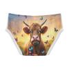 ALAZA Cow Butterfly Flower Boys' Briefs Soft Underwear Available in Sizes 6y Multicolor view 2