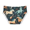 ALAZA Art Horse Navy Blue Boys' Briefs Soft Underwear Available in Sizes 4t view 3