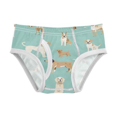 ALAZA Colored Dog Puppy Animal Boys' Briefs Soft Underwear Available in Sizes 5t Multicolor