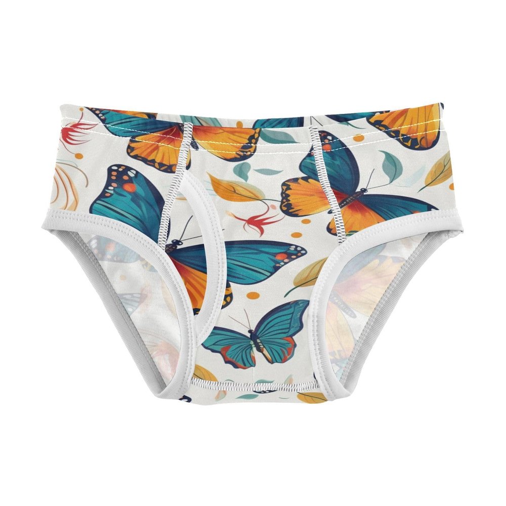 ALAZA Lovely Butterfly Leaf Boys' Briefs Soft Underwear Available in Sizes 5t Multicolor