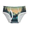 ALAZA Deer Mountain Landscape Retro Boys' Briefs Soft Underwear Available in Sizes 6y Multicolor view 1