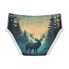 ALAZA Deer Mountain Landscape Retro Boys' Briefs Soft Underwear Available in Sizes 6y Multicolor view 2