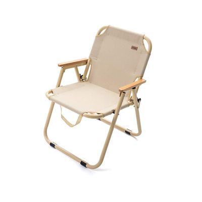 YLQHZW Chairs Camping Chair Portable Folding Chairs Outdoor with Wooden Armrest Portable Wide Back Chair for Camping Hiking Folding Chairs