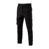 JEsilunmaMY Men's Side Pockets Cotton Cargo Pants Relaxed Fit Stretch Straight Leg Trousers Hiking Outdoor Work Lounge Pants (Black,36) view 1