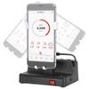 Respicefinem Pearl White Automatic Phone Swing Pedometer with USB Power Mobile Phone Shaker for Step Tracking Holder for Smartphones Exercise & Fitness Gear view 3