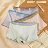 QARMAX 4PCS Bubble Cotton Men's Boxer Briefs Breathable Men Trunks Comfort Stretch Soft Underwear (H,2XL) view 3
