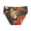 ALAZA Lion Blossom Floral Leaf Boys' Briefs Soft Underwear Available in Sizes 8y Multicolor view 2