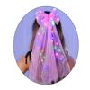 Foyte Bow Wedding Bride Veil LED Bachelorette Veils Light Up Pearl Bridal Veil Hair Bows Tulle for Women(Pink) view 1