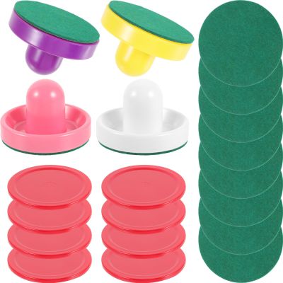 GANAZONO Mini Ice Hockey Pusher Tabletop Hockey Pucks Paddles Ice Supplies Party Fun