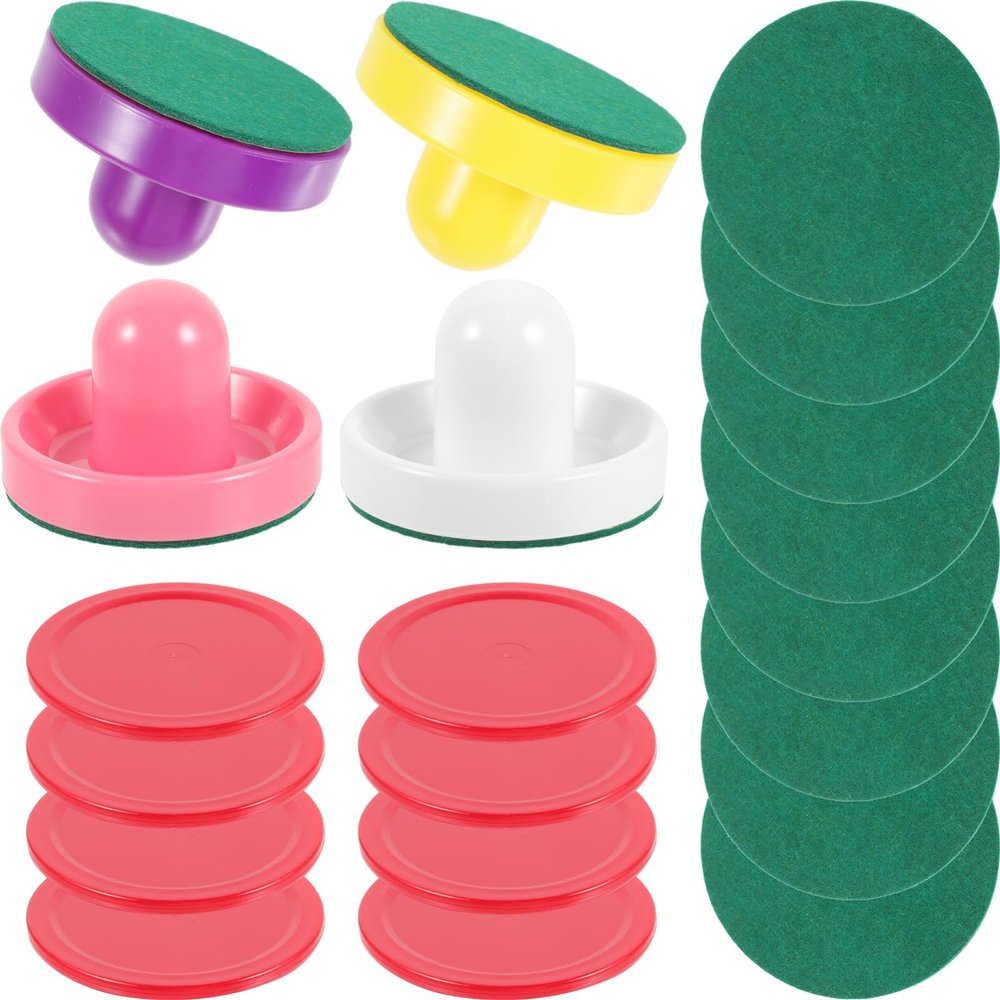 GANAZONO Mini Ice Hockey Pusher Tabletop Hockey Pucks Paddles Ice Supplies Party Fun