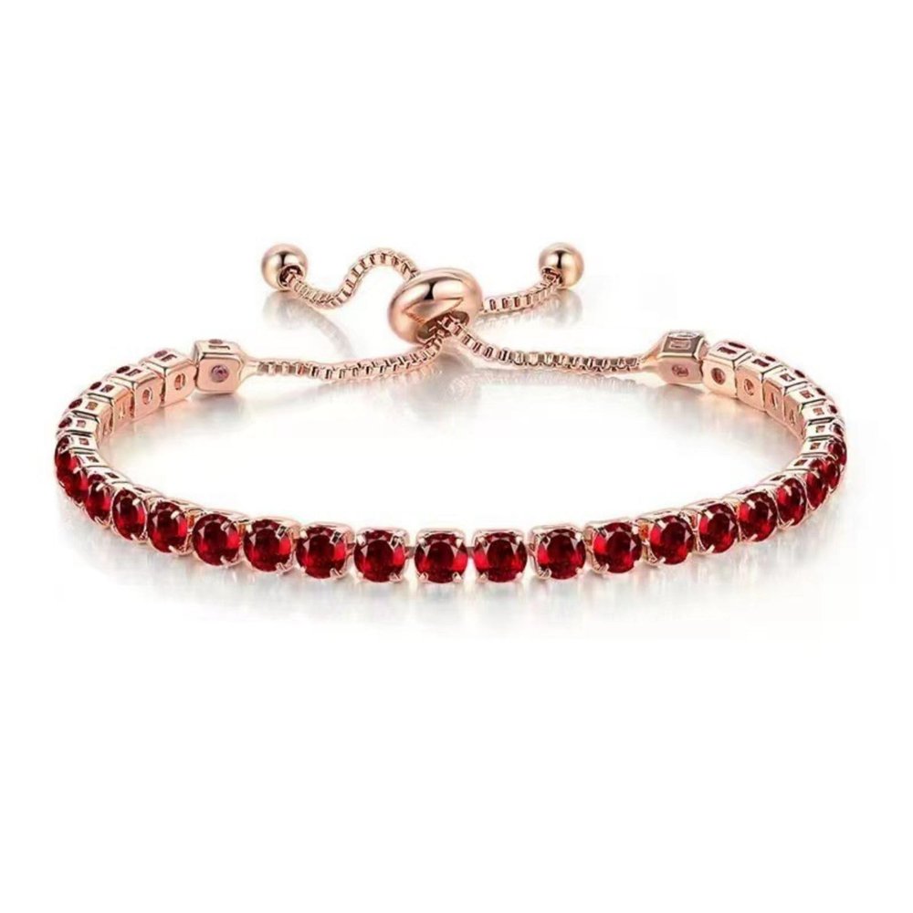 Fuqimanman2020 Tennis Bracelets For Women Green Bracelet Multicolor Rhinestone Chain Bracelets Adjustable Crystal Seed Bracelet Wedding Party Jewelry