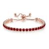 Fuqimanman2020 Tennis Bracelets For Women Green Bracelet Multicolor Rhinestone Chain Bracelets Adjustable Crystal Seed Bracelet Wedding Party Jewelry view 1