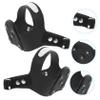 Yardenfun 1pairs Outdoor Teeth Ice Cleat Spikes Crampons for Boots and Shoes - Grips Reflective Stripe for Safe Jogging Climbing and Hiking Black view 3