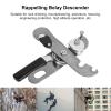 XHTLLO Rock Climbing Descender Rappelling Device, Aluminum Alloy Rope Stopper for Outdoor Climbing view 2