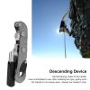 XHTLLO Rock Climbing Descender Rappelling Device, Aluminum Alloy Rope Stopper for Outdoor Climbing view 3