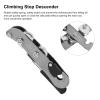 XHTLLO Rock Climbing Descender Rappelling Device, Aluminum Alloy Rope Stopper for Outdoor Climbing view 4
