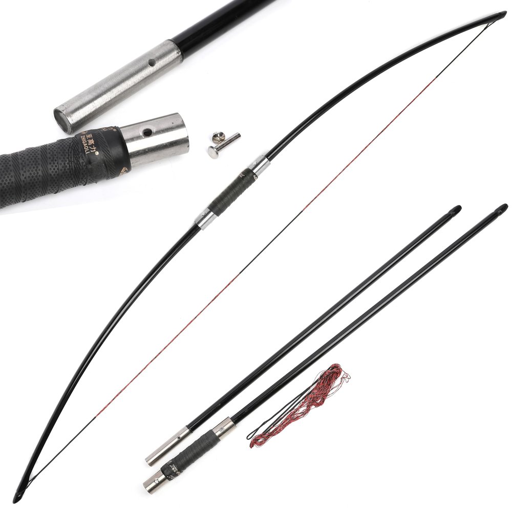 67 Inch Traditional Bow 25-120 Lbs Takedown Longbow Survival Bow English Longbow for Right Hand/Left Hand for Archery Target Hunting (90 Lbs)