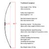 67 Inch Traditional Bow 25-120 Lbs Takedown Longbow Survival Bow English Longbow for Right Hand/Left Hand for Archery Target Hunting (90 Lbs) view 3