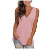 Lastesso Womens Tank Tops Summer Tank Tops for Women 2025 Casual V Neck Sleeveless Shirt Blouses Loose Fashion Vacation Cute Tanks Clothing Loose Fitting Tank Tops for Women view 1