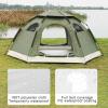 ZPRYZHD Camping Tent, auto Set up Instant Snow Camping Tent, Outdoor Camping Instant Cabin Tent, Suitable for Camping Trips and Outdoor Parties (Color : Green) view 3