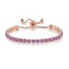 Fuqimanman2020 Tennis Bracelets For Women Green Bracelet Multicolor Rhinestone Chain Bracelets Adjustable Crystal Seed Bracelet Wedding Party Jewelry view 1