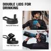 64 oz Water Bottle Insulated, Coolplus Half Gallon Insulated Water Jug With Straw Stainless Steel Double-Walled Vacuum Metal Large Flask Bpa-Free Leakproof, Keep Cold 48 Hrs Hot 24hrs, Blue Black view 4