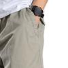 JEsilunmaMY Men's Relaxed Fit Cotton Cargo Pants Lightweight Breathable Straight Trousers Hiking Outdoor Casual Joggers Pants (Light Grey,X-Large) view 3