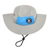 Children Waterproof Quick-Drying UPF 50+ Sun Hat,Toddler Kids Summer Wide Brim Bucket Hat Beach Hats for Boys Girls 2-4 Years Gray view 2