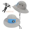 Children Waterproof Quick-Drying UPF 50+ Sun Hat,Toddler Kids Summer Wide Brim Bucket Hat Beach Hats for Boys Girls 2-4 Years Gray view 4