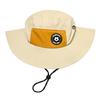 Children Waterproof Quick-Drying UPF 50+ Sun Hat,Toddler Kids Summer Wide Brim Bucket Hat Beach Hats for Boys Girls 4-8 Years Khaki Orange view 2