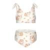 ALAZA Hipster Hamster Flower Floral Girls' 2 Piece Bikini Set Beach Sport Swimsuit Swimwear Bathing Suit 7-8 Years view 1