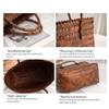 byplndgywj Rattan Purse Woven Beach Tote Bag Travel cute straw handbag Waterproof Sandproof Beach Vacation Essentials for Women (brown, Small) view 4