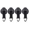 4PCS Suction Cup Hooks,Heavy Duty Suction Cups,Car Tent Suction Cup High Strength Light Weight Easy Install Portable Suction Cups for Awning Tents Camping Tarp view 1