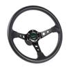 RASTP 13.8 Inch Boat Steering Wheel with 3/4 Axle Marine Steering Wheel Adapter for Most Marine boats,Vessels,Yachts,Pontoons Boat,Black view 1