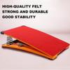 ERoomQ Children's Hardwood Gymnastics Springboard, Portable Curved Gymnastics Springboard with Steel Springs and Foot Pads Suitable for Homeschooling view 4