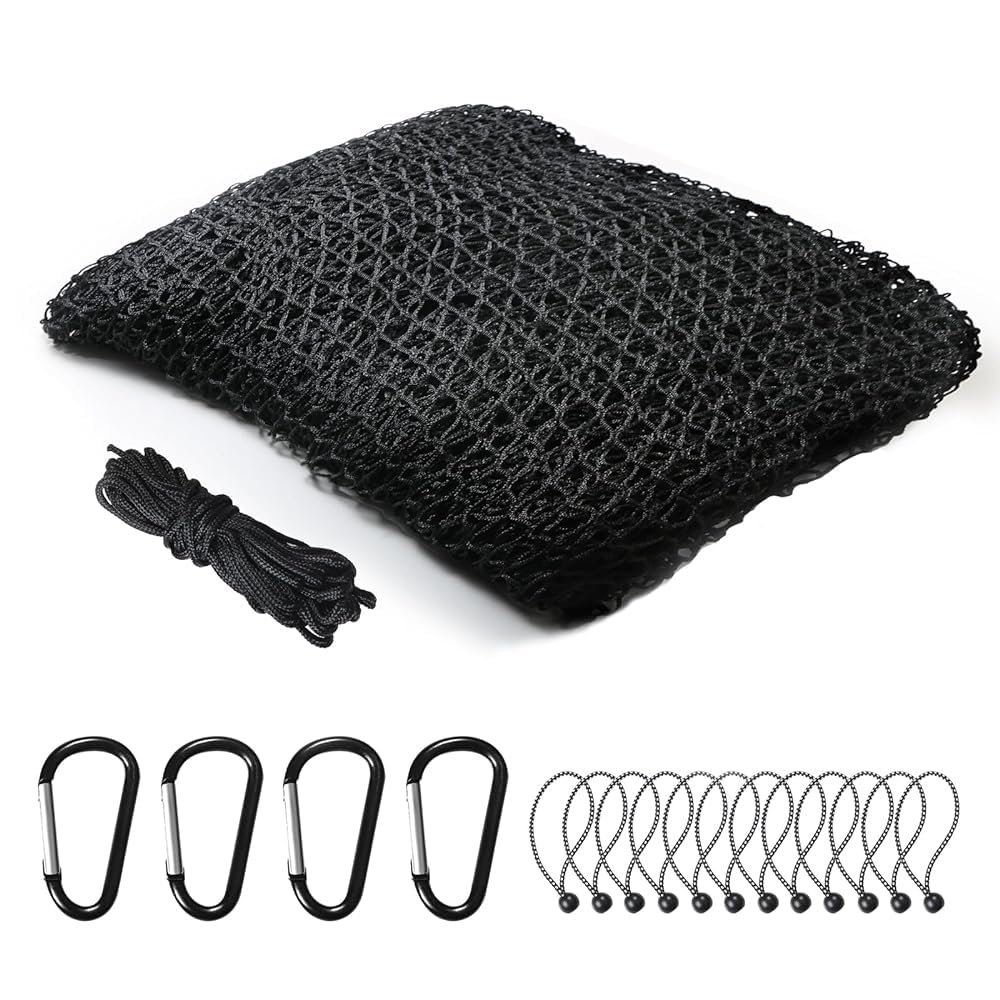 Sports Netting,Golf Practice Net Hitting Net with 33Feet Nylon Rope Also for Baseball, Hockey, Soccer, LAX and More - 10x10ft/10x15ft/10x20ft/10x25ft/10x30ft/10x40ft/10x55ft